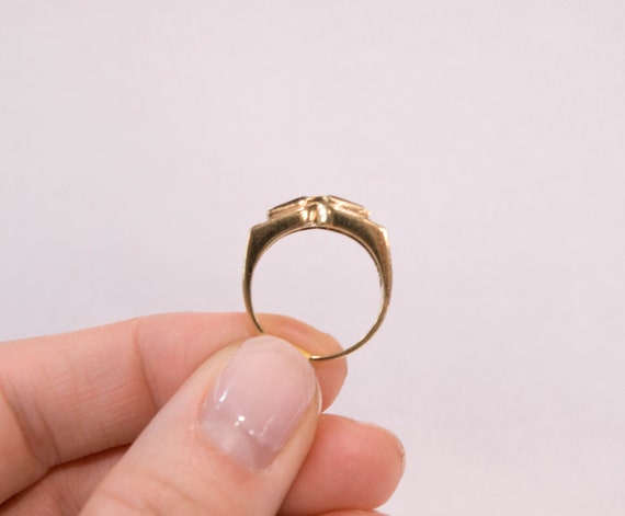 14k Amethyst and Citrine Ring - image 2