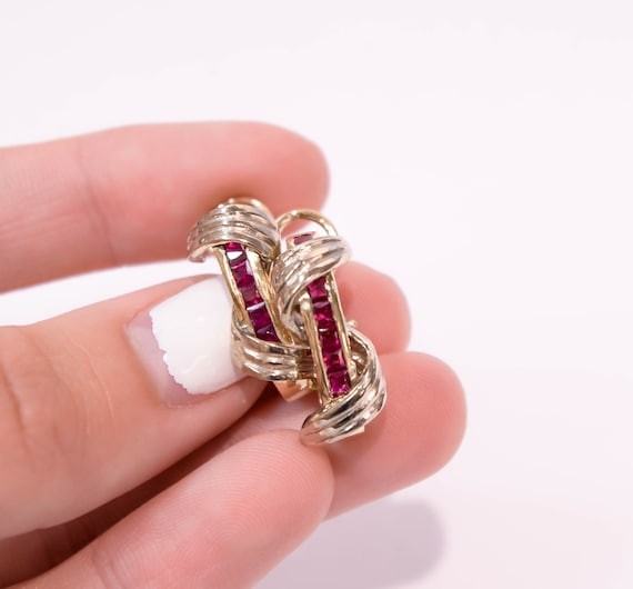 14 Ruby Earrings - image 1