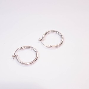 14K Hollow Hoops