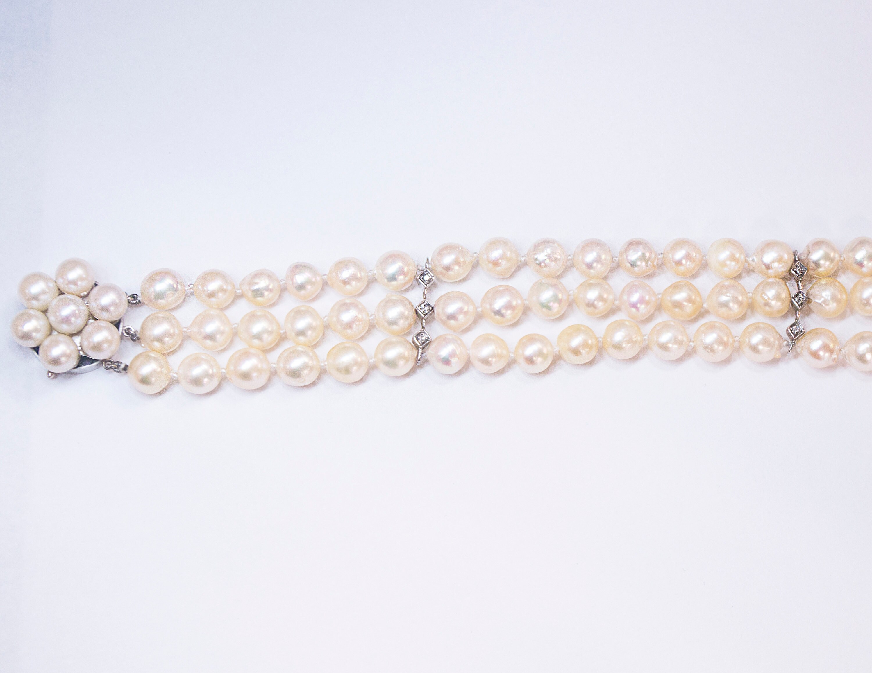アクセサリー Pearlish fancy pearl white gold bracelet Fancy Pearl Gold Bracelet – Pearlish