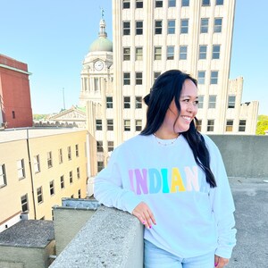 Indiana Pastel Puff Crewneck
