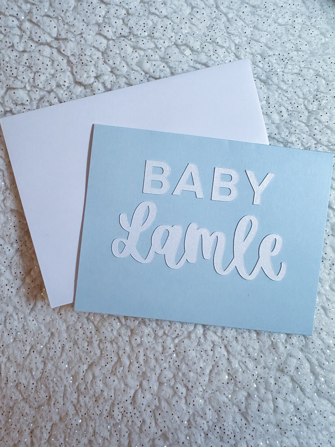 Custom Baby Shower Card | Hand Lettered | Personalized - Etsy