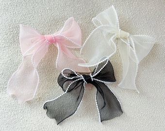 Pearl Hair Bow