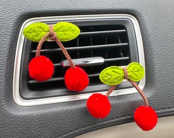 Cherry Car Vent Clips - Pack of 2