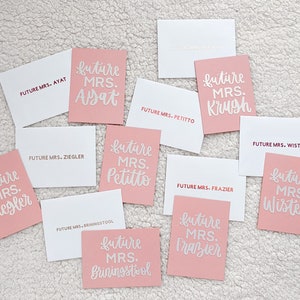 Custom Future Mrs. Card | Hand Lettered | Personalized | Bridal Shower ...