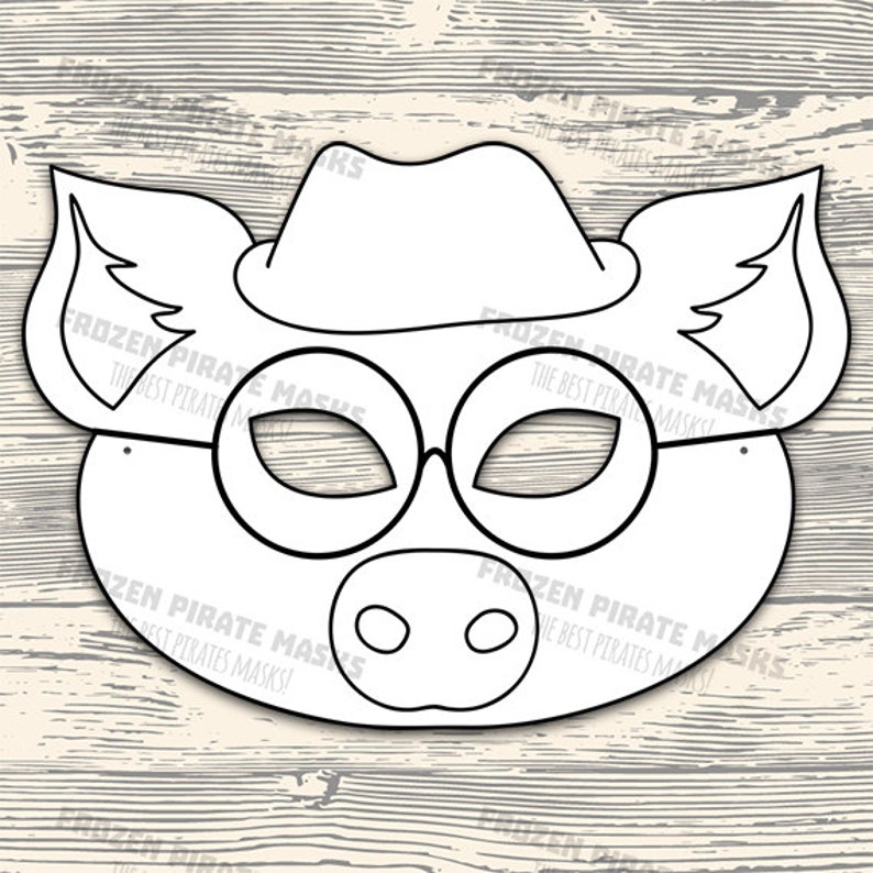 60% OFF SALE The Three Little Pigs Printable Coloring Masks | Etsy