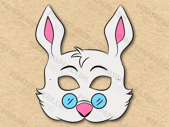 Kids White Rabbit Mask Child Kids White Rabbit Mask Child