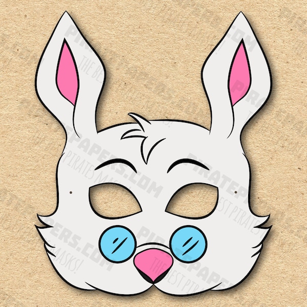 White Rabbit Mask - Etsy