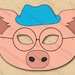 Pig 3 Mask Printable the Three Little Pigs, Paper DIY for Kids and ...