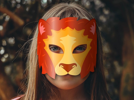 32 Masques Animaux à Colorier Pour Enfants - Avec Aquarelles Et Pinceaux - DIY Fête Anniversaire