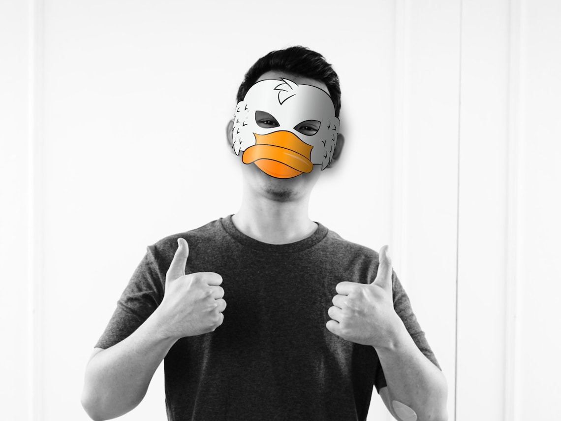 Goose Mask Printable Paper DIY for Kids and Adults. PDF - Etsy