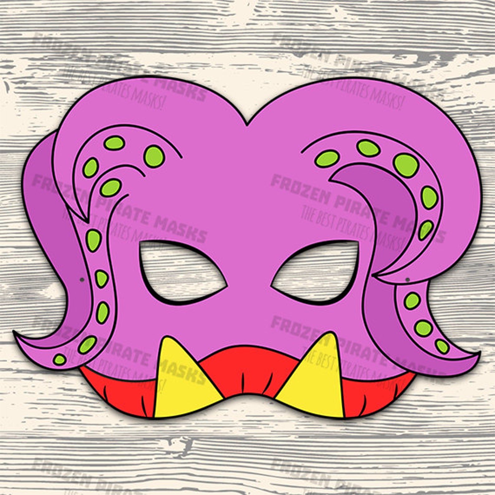 Monsters Printable Masks Etsy