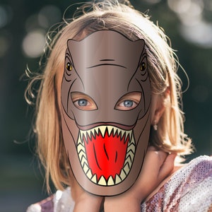 Dinosaur T-rex Mask Printable, Tyrannosaurus Rex, Trex, Paper DIY for ...