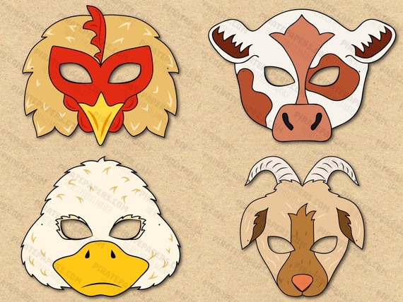 Hen Chick Animal Mask Adult Farmyard Friends Hen Chick Animal Mask Adult Farmyard Friends