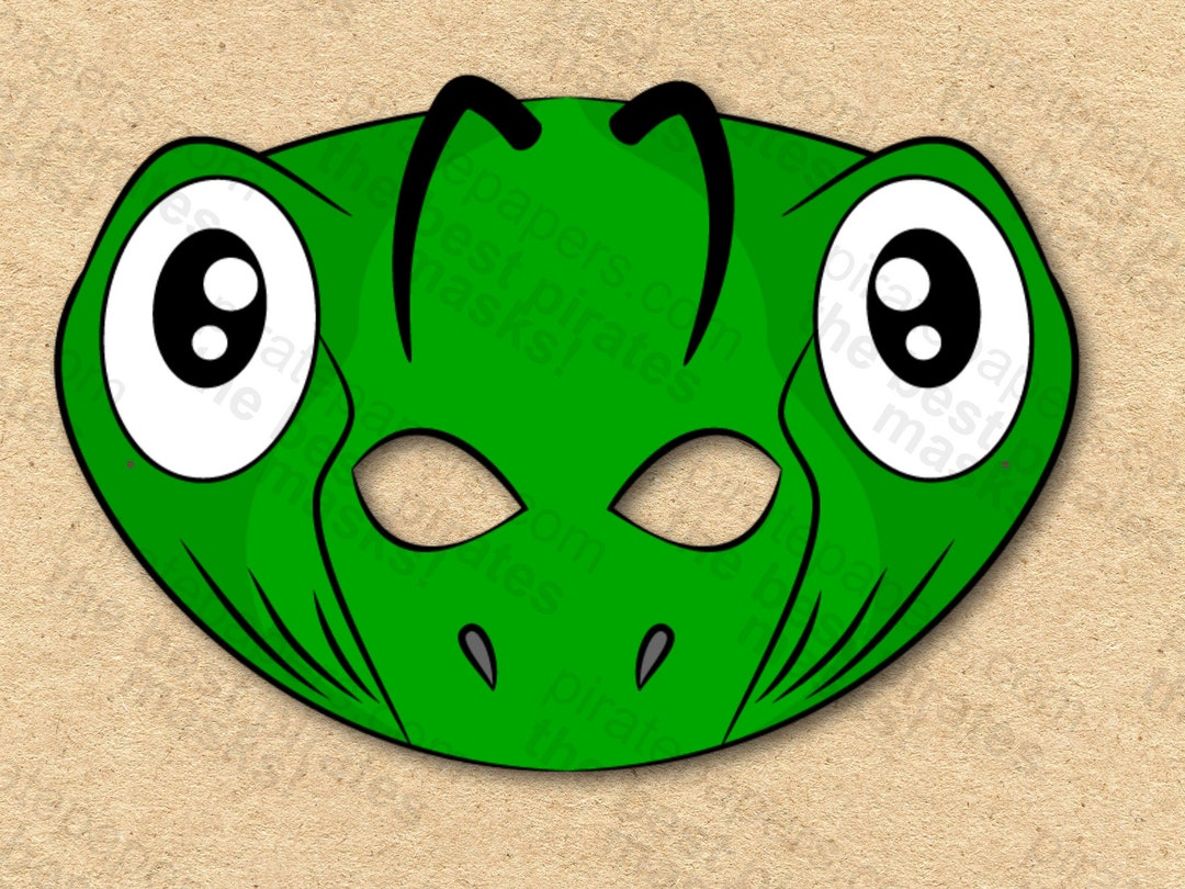 Grasshopper Mask Printable Paper DIY for Kids and Adults. PDF - Etsy