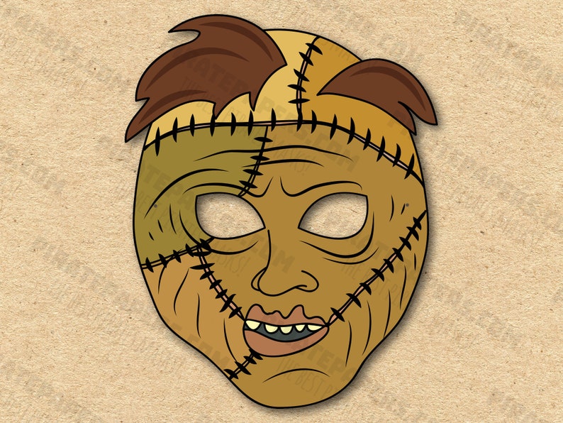 Leatherface Mask Printable Paper DIY For Kids And Adults. PDF Etsy México
