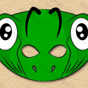 Heuschrecken Maske zum Ausdrucken, Papier DIY für Kinder und Erwachsene. PDF-Vorlage. Sofortiger Download. Für Geburtstage, Halloween, Party, Kostüme.
