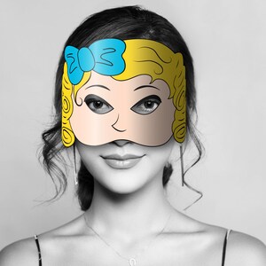 Goldilocks Masks Printable Color Coloring goldilocks and - Etsy