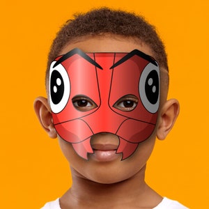 Ant Mask Printable, Paper DIY for Kids and Adults. PDF Template ...