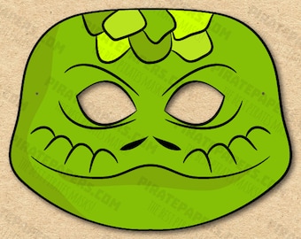 Snake Printable Mask DIY Costume Halloween Reptile Brown - Etsy