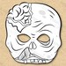 Halloween Masks Printable Coloring, Pumpkin, Scary Clown, Zombie, Alien ...