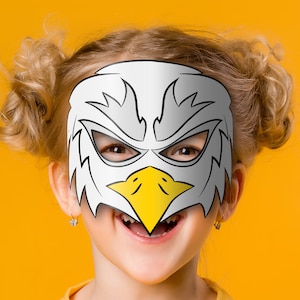 Eagle Mask Printable, Paper DIY for Kids and Adults. PDF Template ...