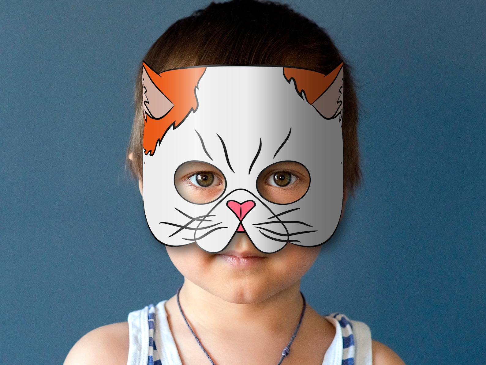 Cat Exotic Shorthair Mask Printable Breed, Paper DIY for Kids