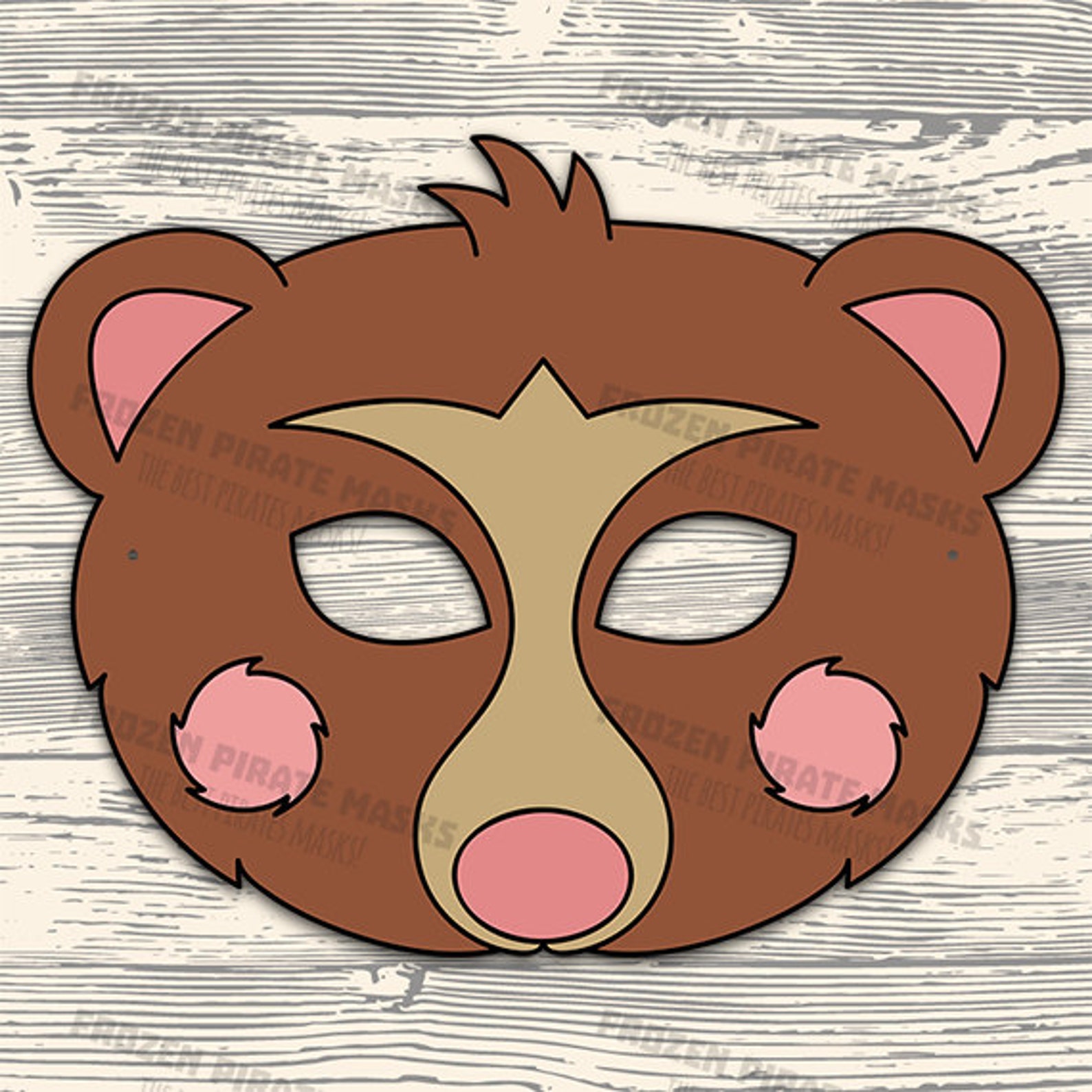 60% OFF SALE Goldilocks and the Three Bears Printable Masks | Etsy