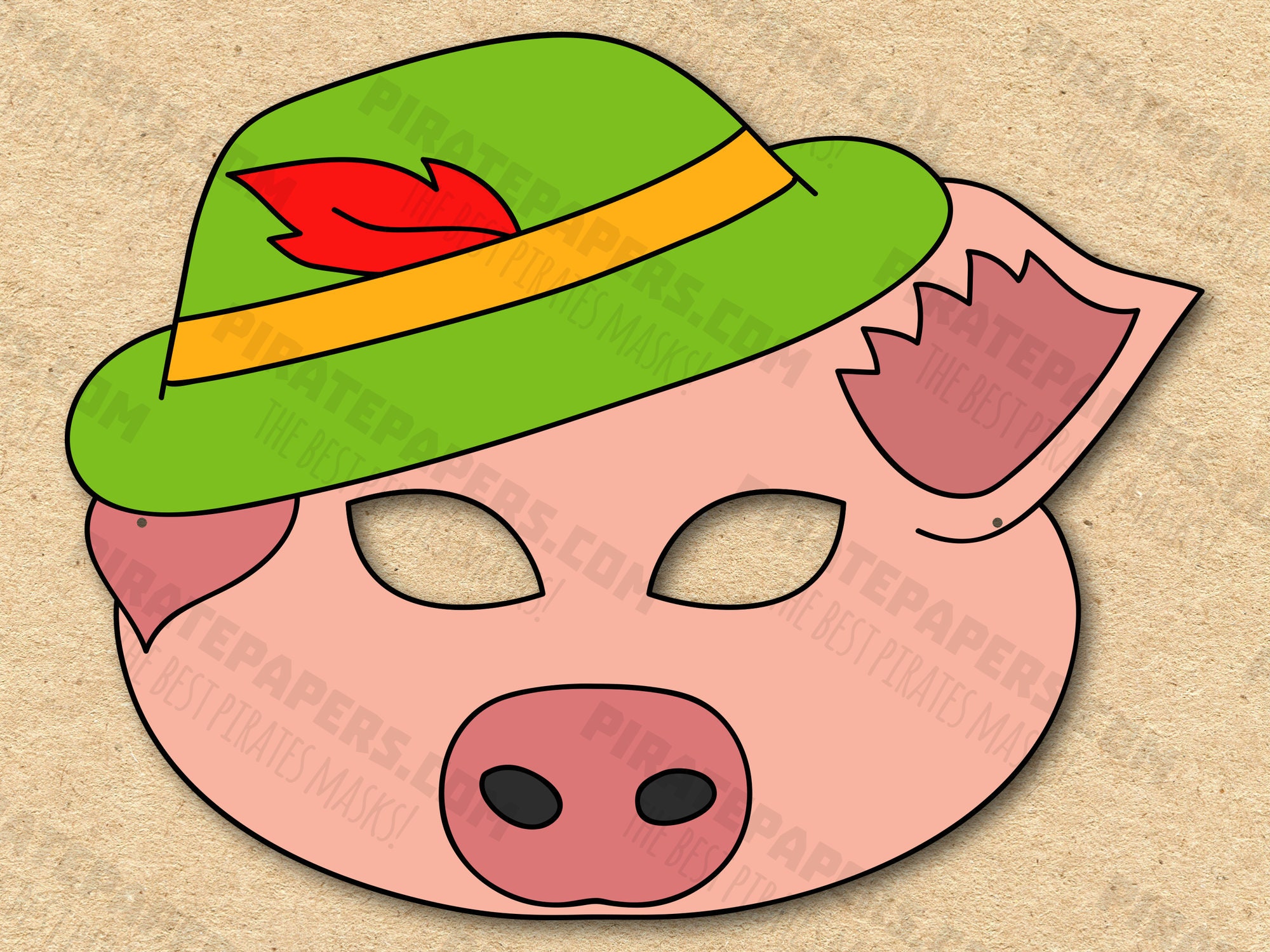 Pig 1 Mask Printable The Three Little Pigs Paper DIY For Kids And pig-1-mask-printable-the-three-little-pigs-paper-diy-for-kids-and