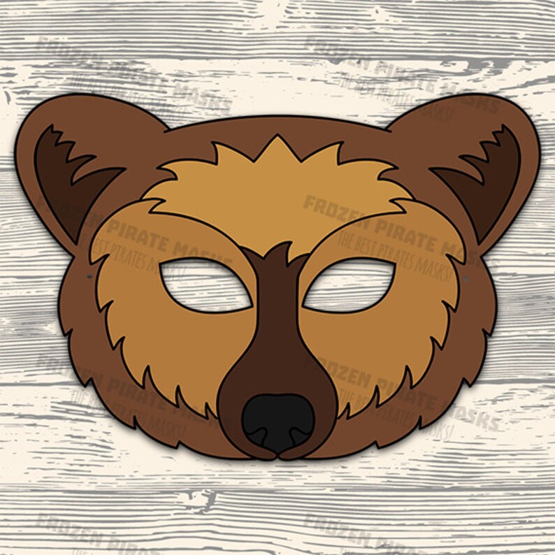 60% OFF SALE Goldilocks and the Three Bears Printable Masks | Etsy