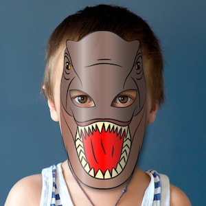 Dinosaur T-rex Mask Printable, Tyrannosaurus Rex, Trex, Paper DIY for ...