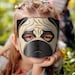 Pug Mask Printable, Paper DIY for Kids and Adults. PDF Template ...