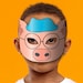 Pig 3 Mask Printable the Three Little Pigs, Paper DIY for Kids and ...