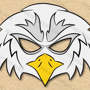Eagle Mask Printable, Paper DIY For Kids And Adults. PDF Template. Instant Download. For Birthdays, Halloween, Party, Costumes.
