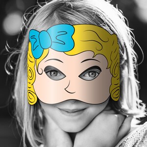 Goldilocks Masks Printable Color Coloring goldilocks and - Etsy