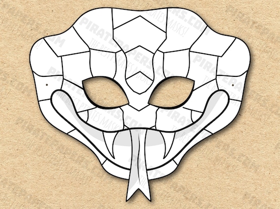Snake Mask Template