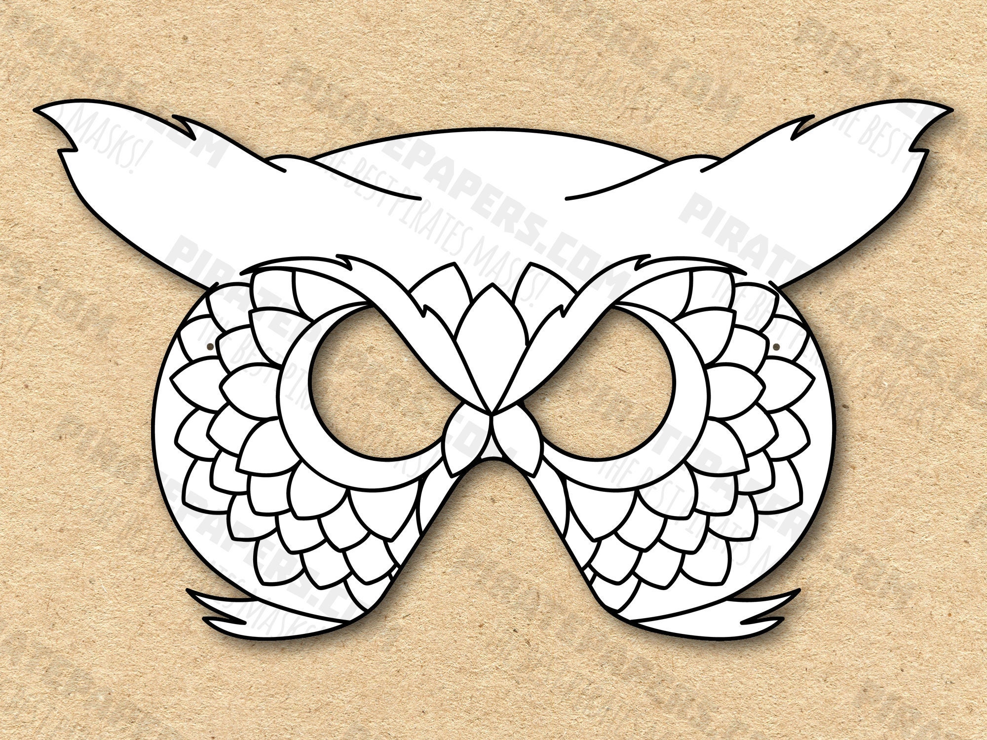 owl-mask-printable-coloring-paper-diy-for-kids-and-adults-pdf-template-instant-download-for-birthdays-halloween-party-costumes-etsy