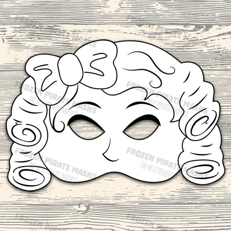 Goldilocks and the Three Bears Printable Coloring Masks Papa | Etsy
