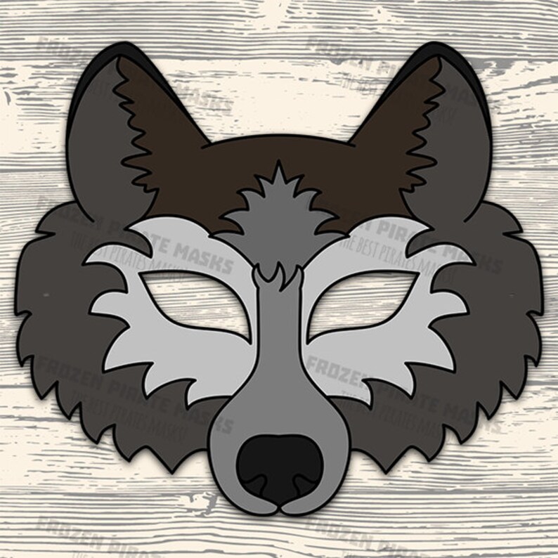 Eloquent Printable Wolf Mask Template For Kids Jimmy Website