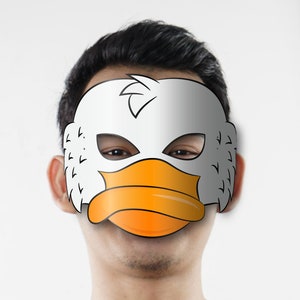 Goose Mask Printable, Paper DIY for Kids and Adults. PDF Template ...