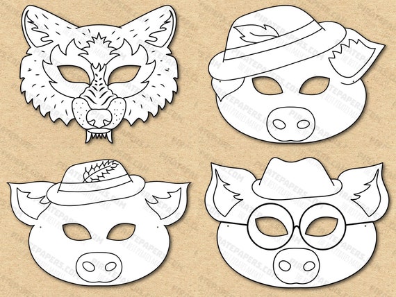 Printable animal masks - The House That Lars Built