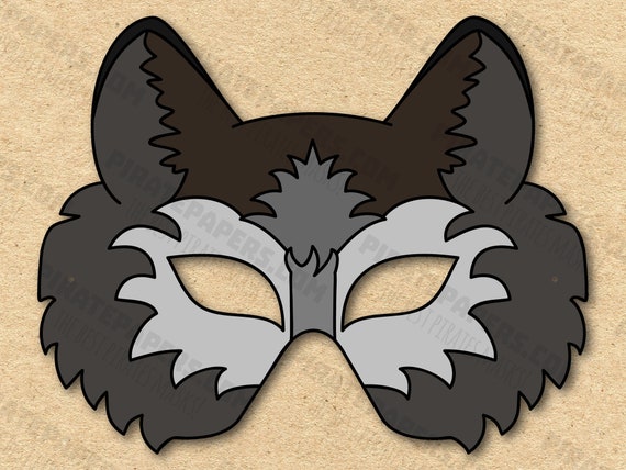 Máscara De La Historieta Del Lobo Para Halloween Ilustración del Vector -  Ilustración de tradicional, regalo: 95975720