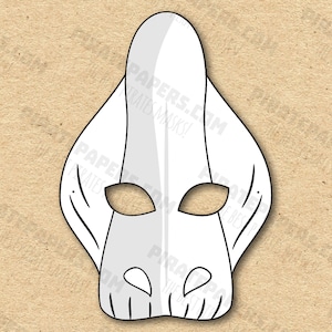 Dinosaur Parasaurolophus Mask Printable Coloring, Paper DIY For Kids And Adults. PDF Template. Instant Download. Birthdays, Halloween, Party