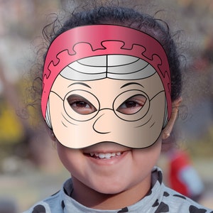 Grandma Mask Printable (little Red Riding Hood), Paper DIY for Kids and ...