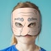 Old Man Mask Printable, Paper DIY for Kids and Adults. PDF Template ...