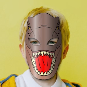 Dinosaur T-rex Mask Printable, Tyrannosaurus Rex, Trex, Paper DIY for ...