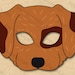 Dog Mask Printable, Paper DIY for Kids and Adults. PDF Template ...