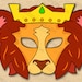 Lion King Mask Printable, Paper DIY for Kids and Adults. PDF Template ...