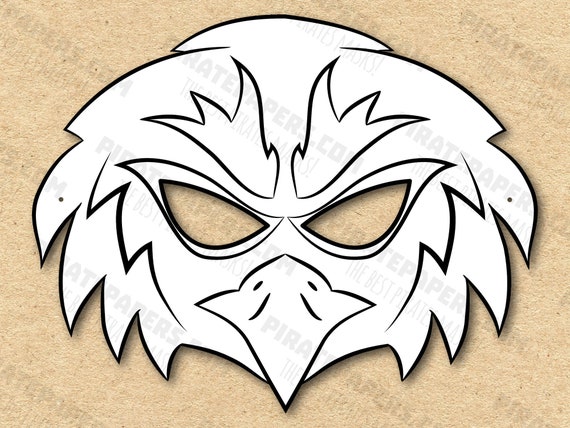 Bald Eagle Cardboard Mask Bald Eagle Cardboard Mask