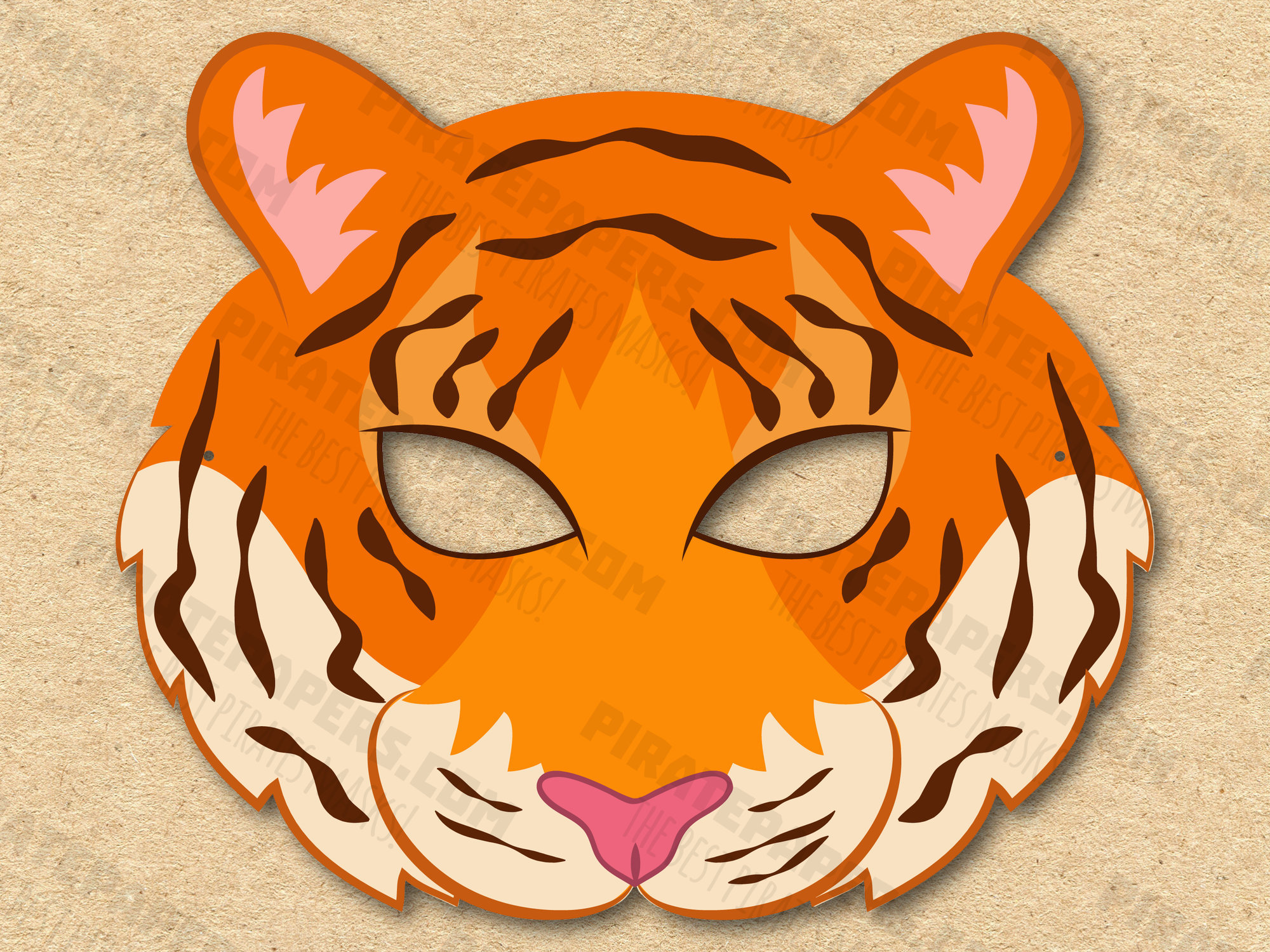 Tiger Mask Printable Paper DIY for Kids and Adults photo